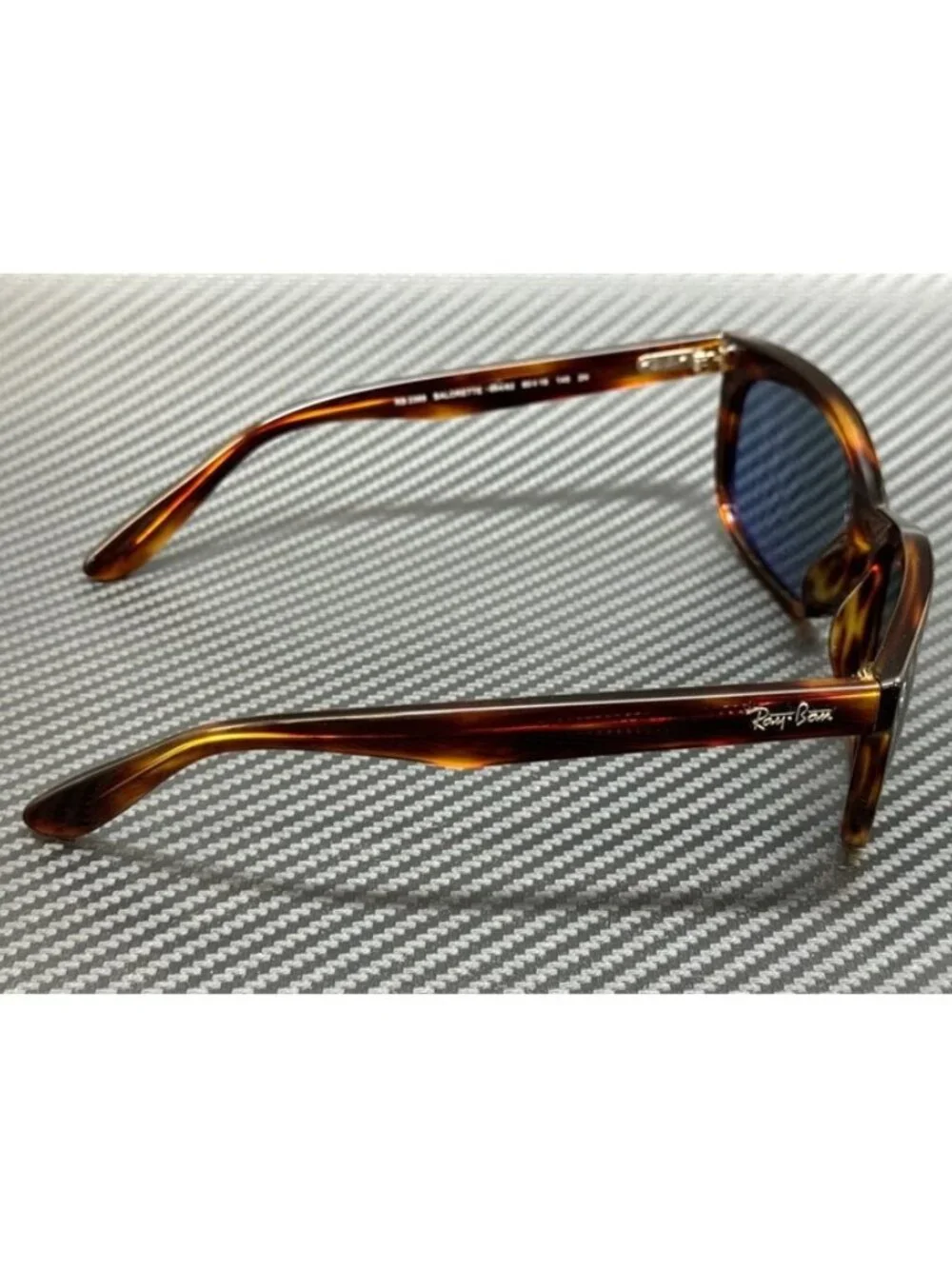 New Ray-Ban Men Striped Havana Sunglasses 60-19-145